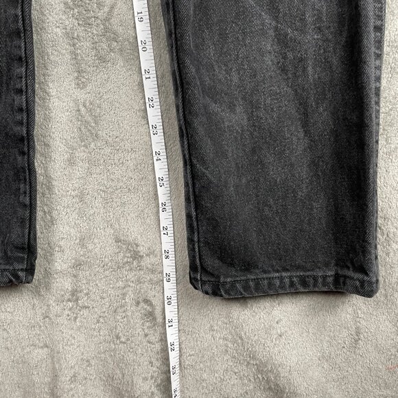 Rustler Black Faded Jeans Men’s 33x32 Straight Leg Vintage Workwear Denim Grunge - Picture 6 of 9